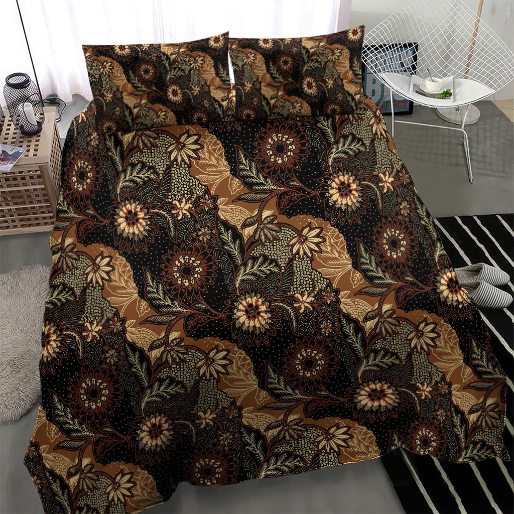 Batik Pedalaman Semen Lereng Style Bedding Set Indonesian Traditional Pattern LT01 - Polynesian Pride
