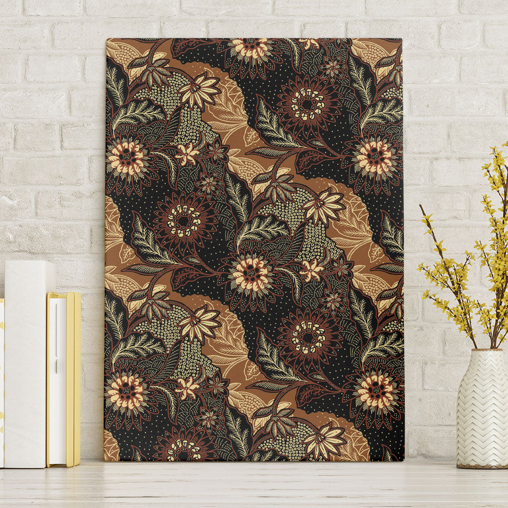 Batik Pedalaman Semen Lereng Style Canvas Wall Art Indonesian Traditional Pattern