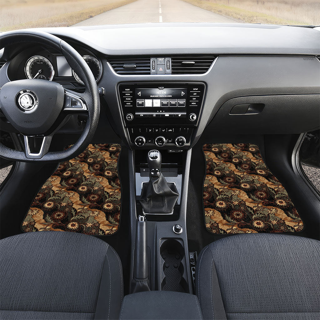 Batik Pedalaman Semen Lereng Style Car Mats Indonesian Traditional Pattern