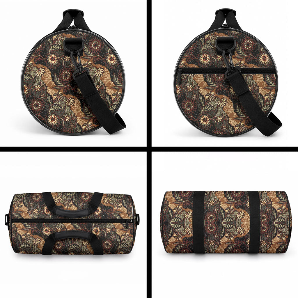 Batik Pedalaman Semen Lereng Style Duffle Bag Indonesian Traditional Pattern LT01 - Polynesian Pride
