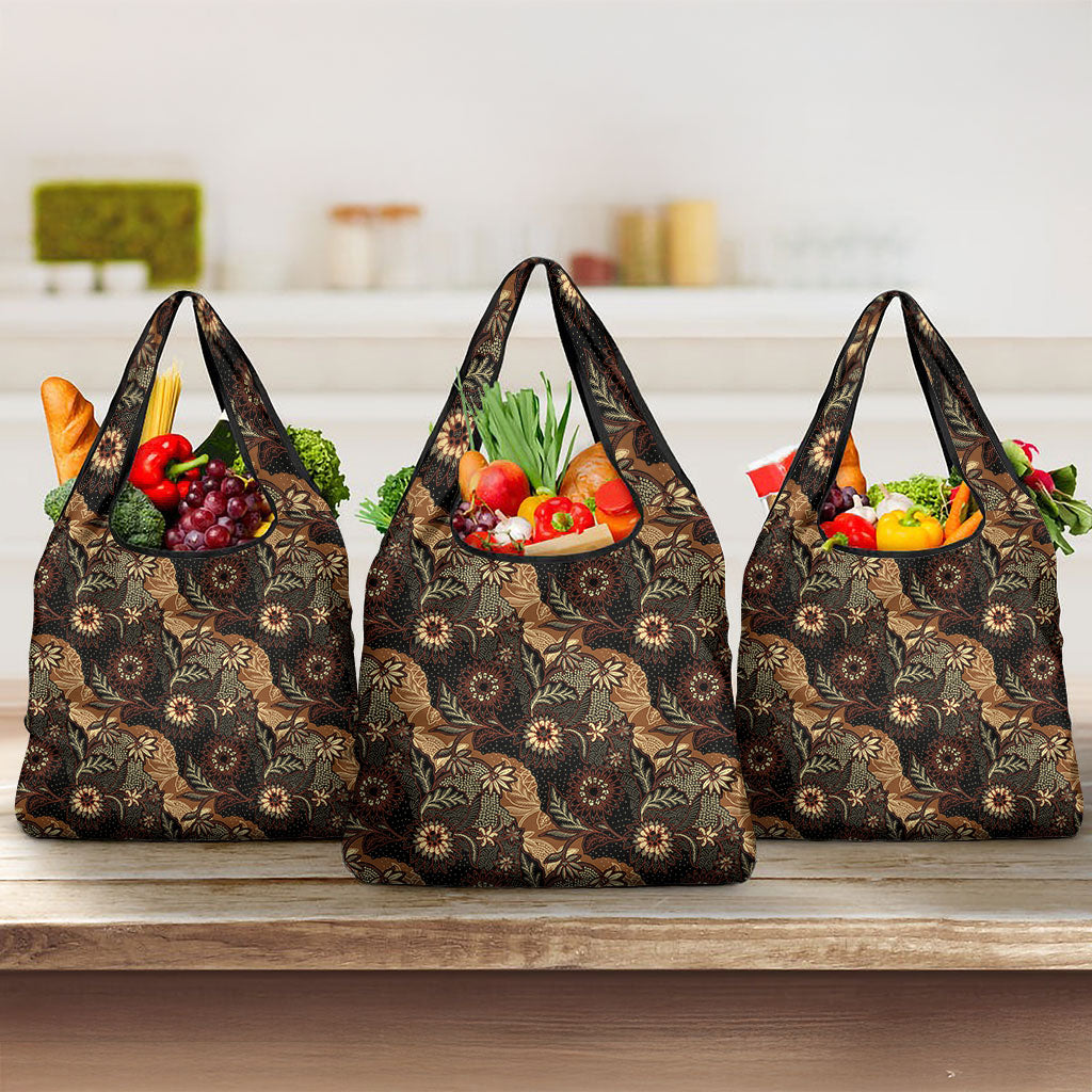 Batik Pedalaman Semen Lereng Style Grocery Bag Indonesian Traditional Pattern