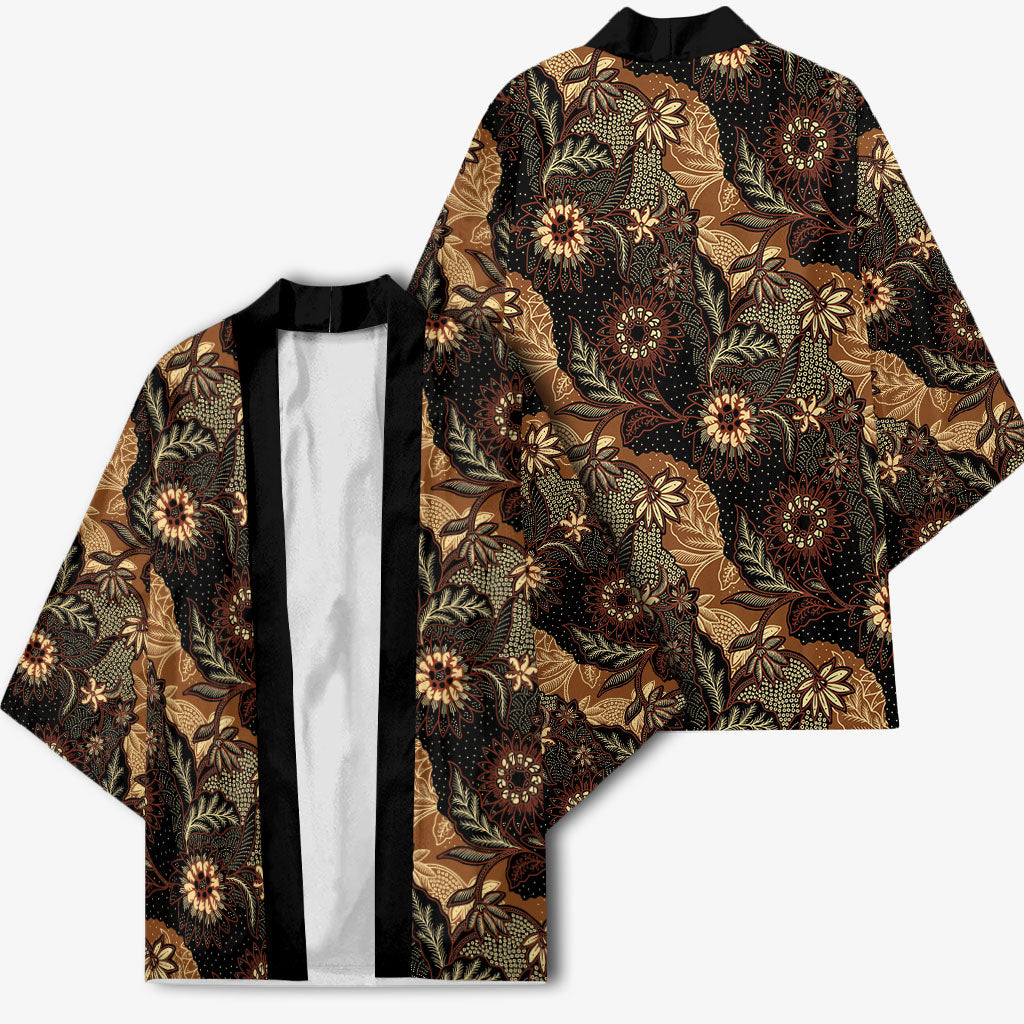 Batik Pedalaman Semen Lereng Style Kimono Indonesian Traditional Pattern