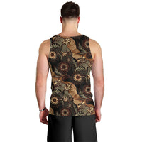 Batik Pedalaman Semen Lereng Style Men Tank Top Indonesian Traditional Pattern
