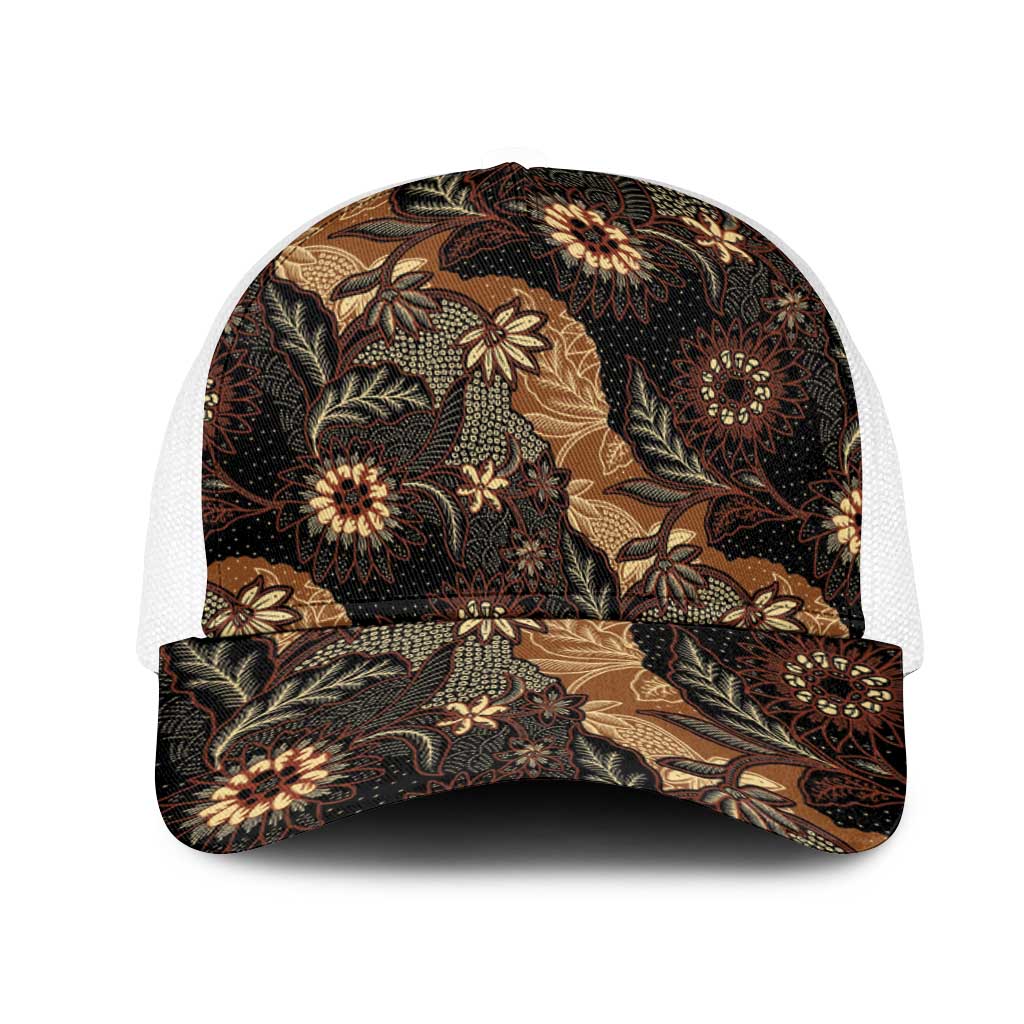 Batik Pedalaman Semen Lereng Style Mesh Trucker Cap Indonesian Traditional Pattern