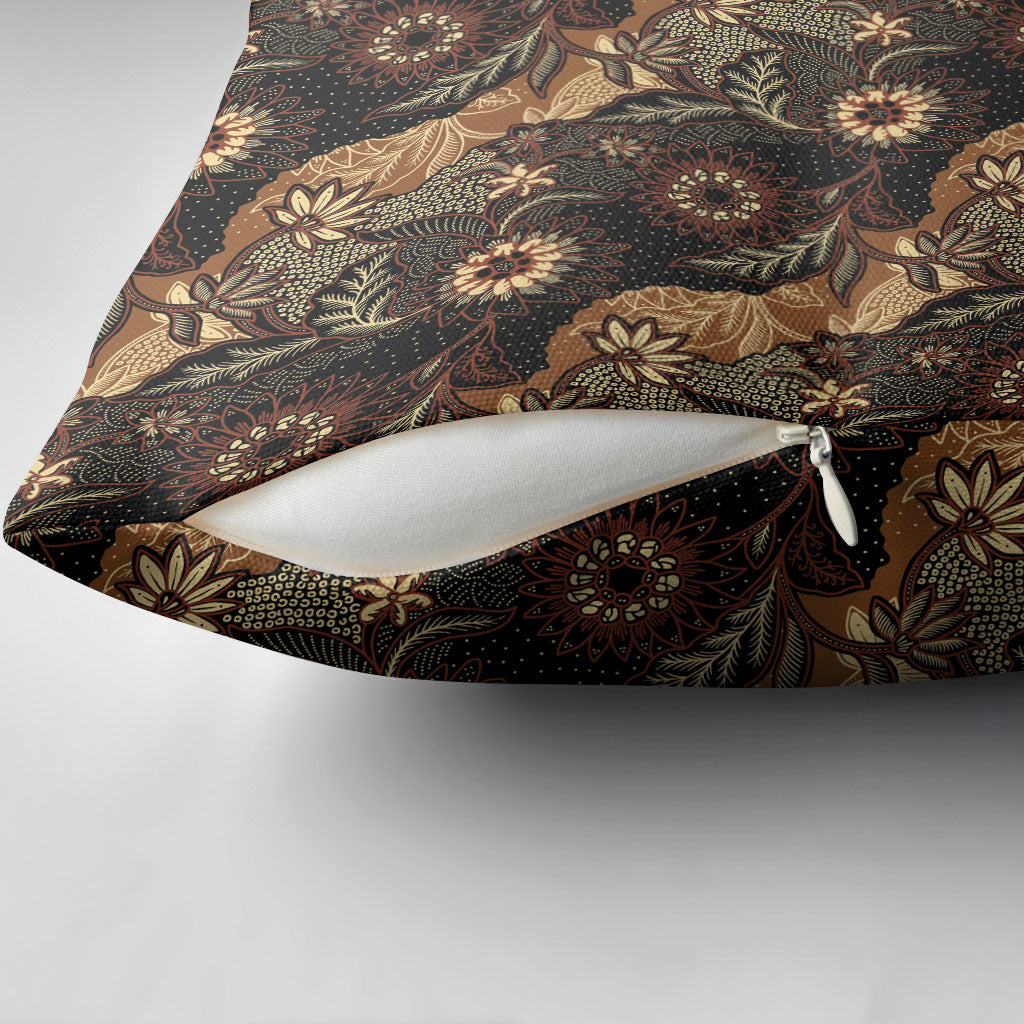 Batik Pedalaman Semen Lereng Style Pillow Cover Indonesian Traditional Pattern