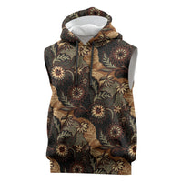 Batik Pedalaman Semen Lereng Style Sleeveless Hoodie Indonesian Traditional Pattern
