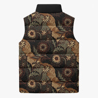 Batik Pedalaman Semen Lereng Style Sleeveless Puffer Jacket Indonesian Traditional Pattern