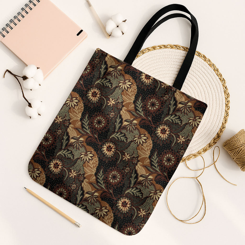 Batik Pedalaman Semen Lereng Style Tote Bag Indonesian Traditional Pattern