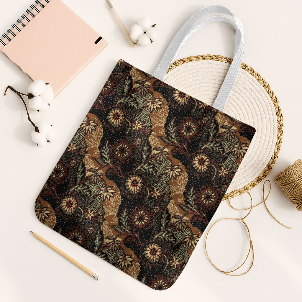 Batik Pedalaman Semen Lereng Style Tote Bag Indonesian Traditional Pattern