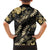 Gold Tropical Leaves Hawaii Mikioi Lei Kid Hawaiian Shirt Luxury Stylized - Polynesian Pride