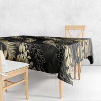 Gold Tropical Leaves Hawaii Mikioi Lei Tablecloth Luxury Stylized LT01 - Polynesian Pride