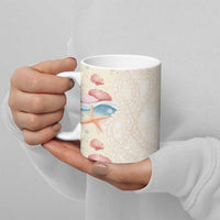 Beige Hawaii Lei Seashells Starfish Ceramic Mug Sandy Sylized LT01 - Polynesian Pride