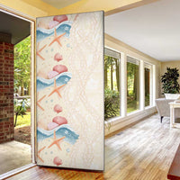 Beige Hawaii Lei Seashells Starfish Door Cover Sandy Sylized LT01 - Polynesian Pride