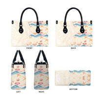 Beige Hawaii Lei Seashells Starfish Leather Bag Sandy Sylized - Polynesian Pride