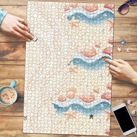 Beige Hawaii Lei Seashells Starfish Puzzle Sandy Sylized LT01 Beige - Polynesian Pride