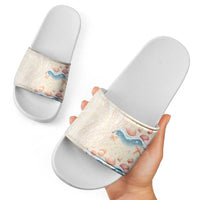 Beige Hawaii Lei Seashells Starfish Slide Sandals Sandy Sylized LT01 - Polynesian Pride