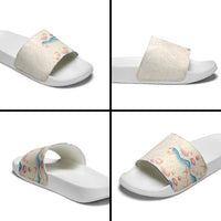 Beige Hawaii Lei Seashells Starfish Slide Sandals Sandy Sylized LT01 - Polynesian Pride