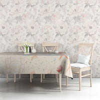 Beige Hawaii Lei Seashells Starfish Tablecloth Sandy Sylized LT01 - Polynesian Pride