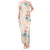 Beige Hawaii Lei Seashells Starfish Tank Maxi Dress Sandy Sylized - Polynesian Pride