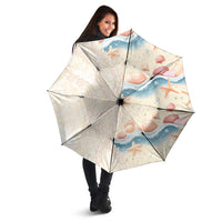 Beige Hawaii Lei Seashells Starfish Umbrella Sandy Sylized LT01 - Polynesian Pride