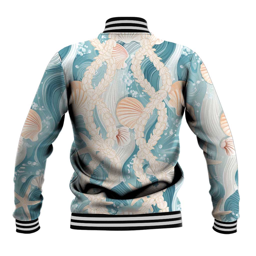 Hawaii Lei Seashells Starfish Baseball Jacket Fresh Summer Vibe LT01 - Polynesian Pride