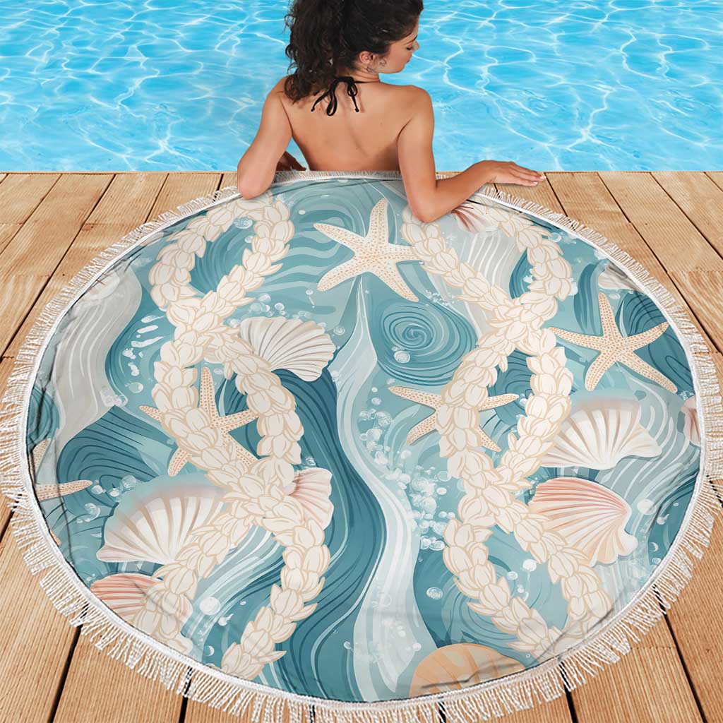 Hawaii Lei Seashells Starfish Beach Blanket Fresh Summer Vibe LT01 - Polynesian Pride