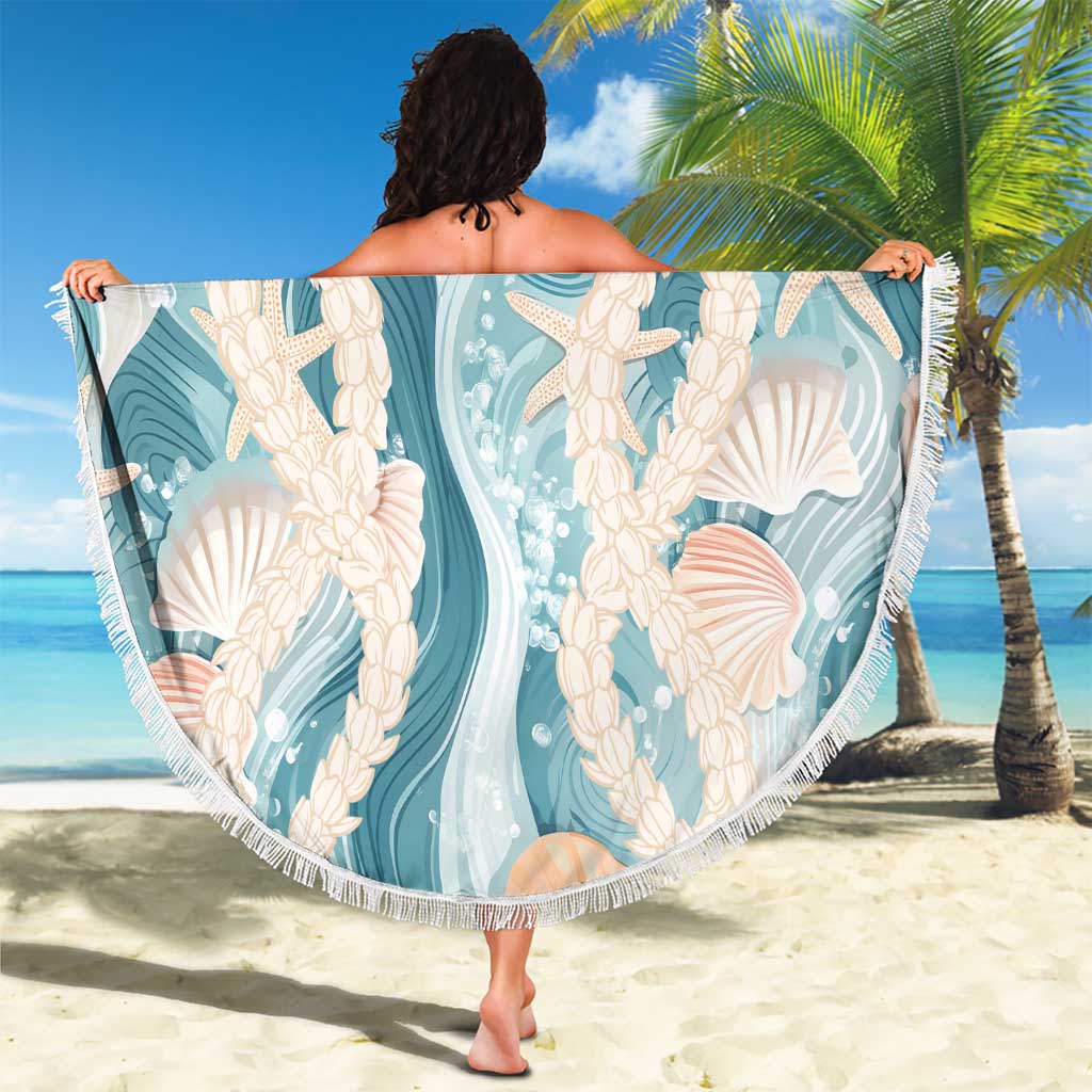 Hawaii Lei Seashells Starfish Beach Blanket Fresh Summer Vibe LT01 - Polynesian Pride