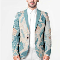 Hawaii Lei Seashells Starfish Blazer Fresh Summer Vibe - Polynesian Pride
