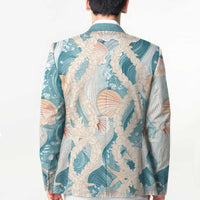 Hawaii Lei Seashells Starfish Blazer Fresh Summer Vibe - Polynesian Pride