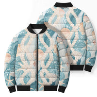 Hawaii Lei Seashells Starfish Bomber Puffer Jacket Fresh Summer Vibe LT01 - Polynesian Pride
