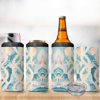 Hawaii Lei Seashells Starfish 4 in 1 Can Cooler Tumbler Fresh Summer Vibe - Polynesian Pride