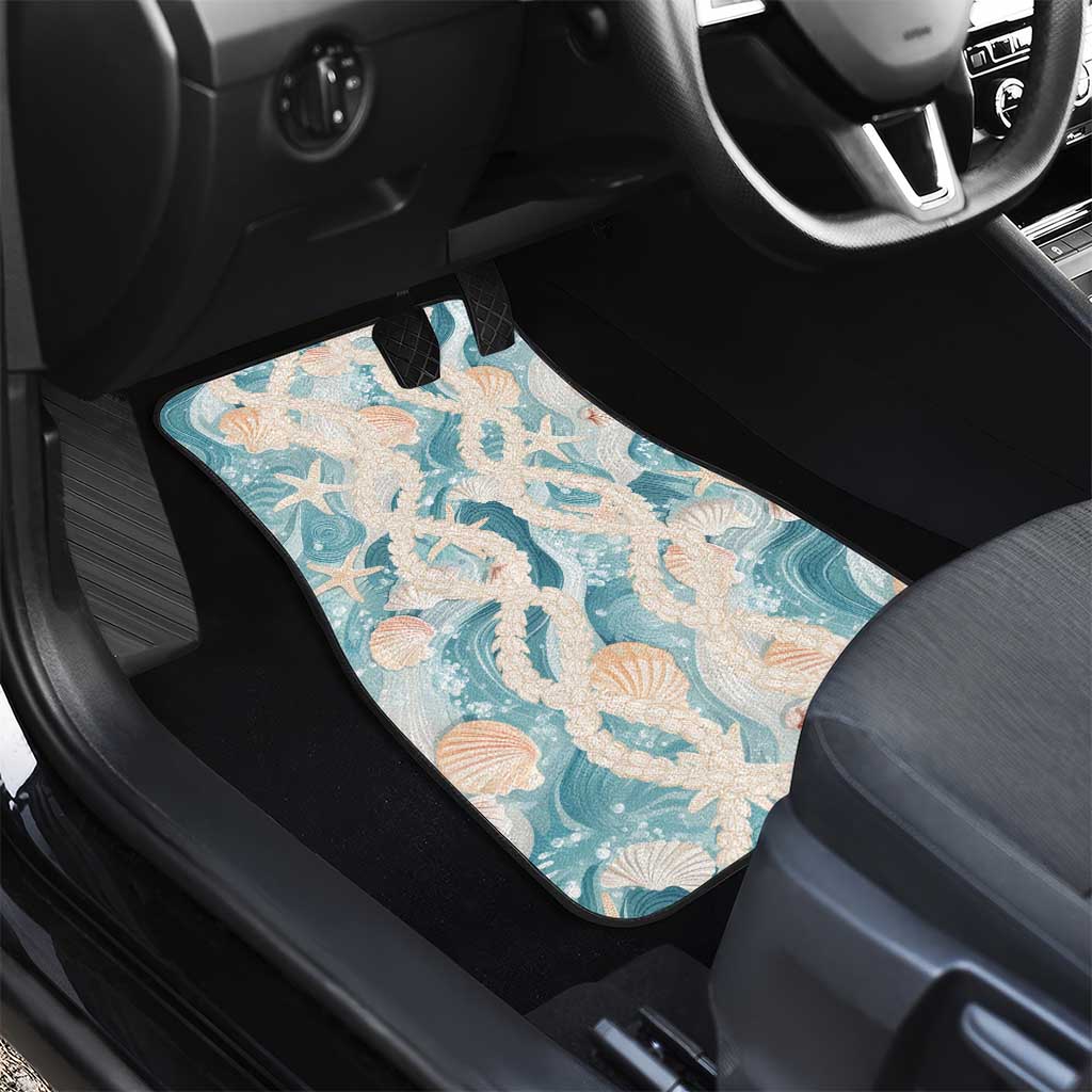 Hawaii Lei Seashells Starfish Car Mats Fresh Summer Vibe - Polynesian Pride
