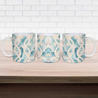 Hawaii Lei Seashells Starfish Ceramic Mug Fresh Summer Vibe LT01 - Polynesian Pride