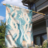 Hawaii Lei Seashells Starfish Garden Flag Fresh Summer Vibe - Polynesian Pride