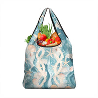 Hawaii Lei Seashells Starfish Grocery Bag Fresh Summer Vibe LT01 1-pack One Size Blue - Polynesian Pride