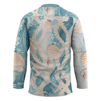 Hawaii Lei Seashells Starfish Hockey Jersey Fresh Summer Vibe LT01 - Polynesian Pride