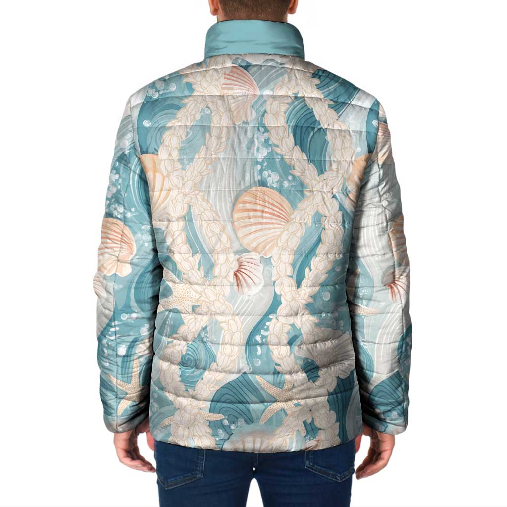 Hawaii Lei Seashells Starfish Padded Jacket Fresh Summer Vibe LT01 - Polynesian Pride