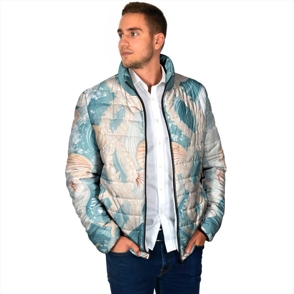 Hawaii Lei Seashells Starfish Padded Jacket Fresh Summer Vibe LT01 - Polynesian Pride