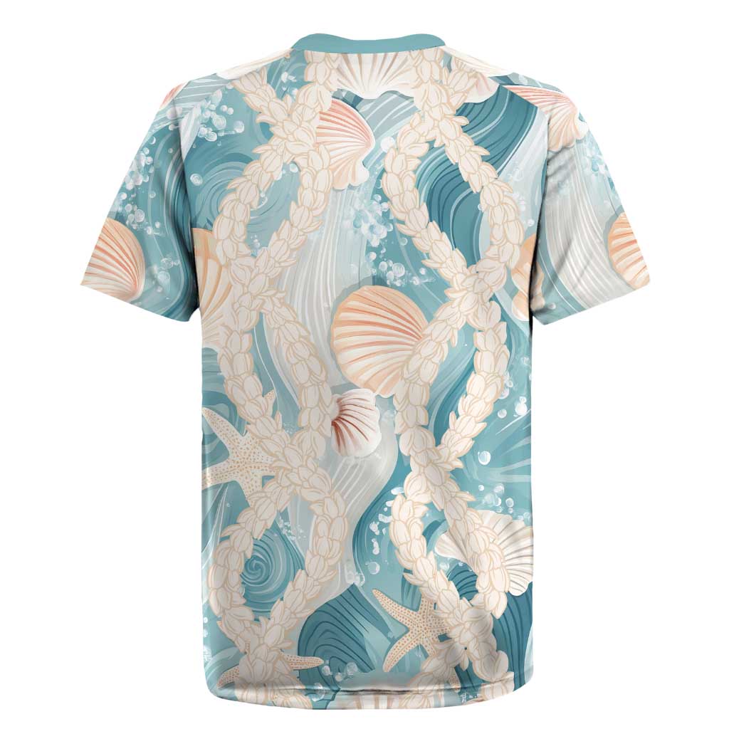 Hawaii Lei Seashells Starfish Rugby Jersey Fresh Summer Vibe LT01 - Polynesian Pride