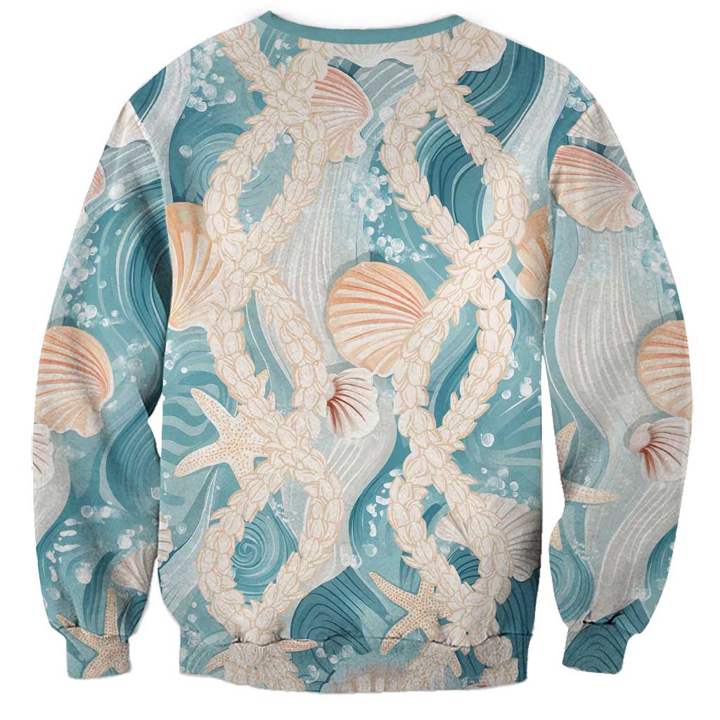 Hawaii Lei Seashells Starfish Sweatshirt Fresh Summer Vibe LT01 - Polynesian Pride