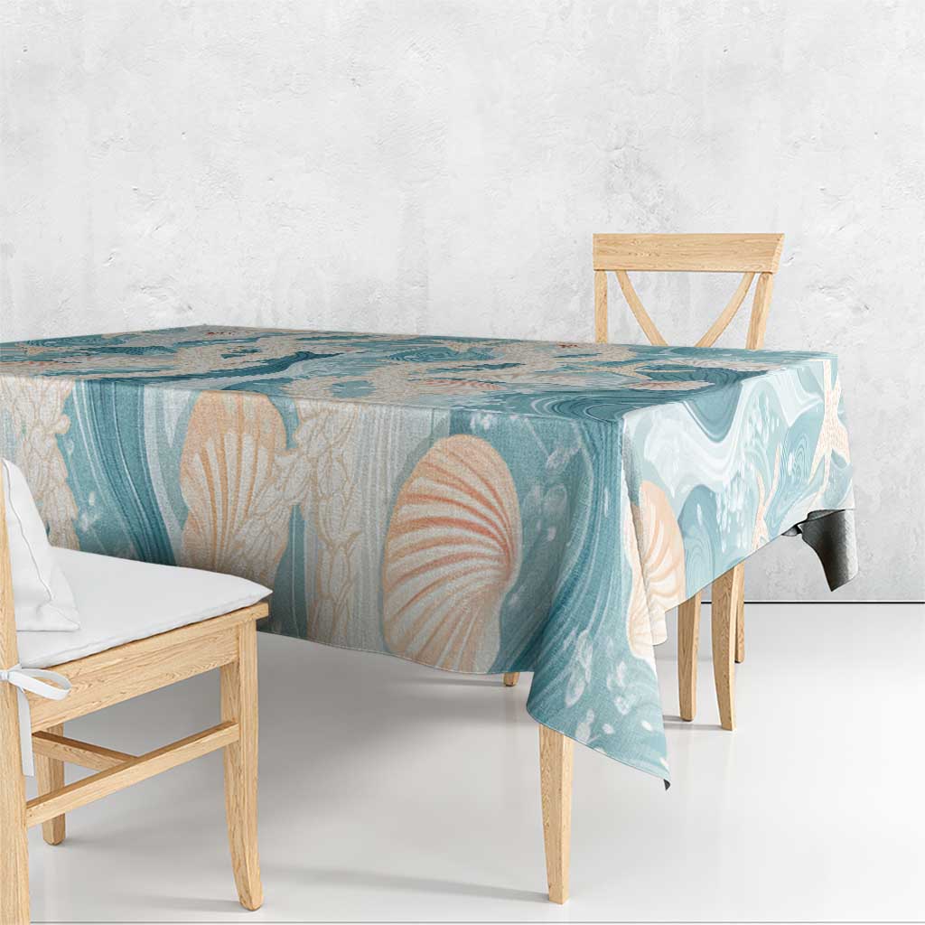 Hawaii Lei Seashells Starfish Tablecloth Fresh Summer Vibe LT01 - Polynesian Pride
