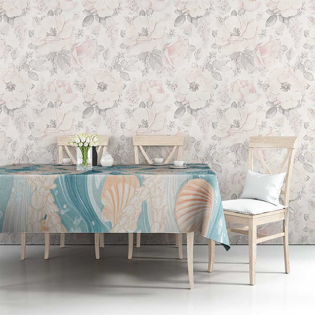 Hawaii Lei Seashells Starfish Tablecloth Fresh Summer Vibe LT01 - Polynesian Pride