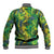Hawaii Summer Tropical Leaves Baseball Jacket - Polynesian Pride