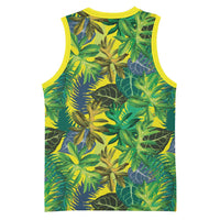 Hawaii Summer Tropical Leaves Basketball Jersey - Polynesian Pride