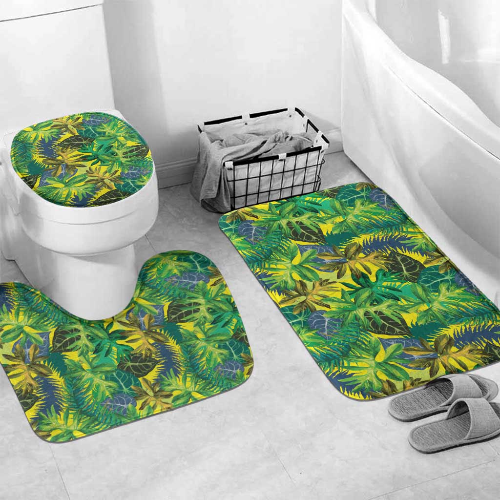 Hawaii Summer Tropical Leaves Bathroom Set - Polynesian Pride