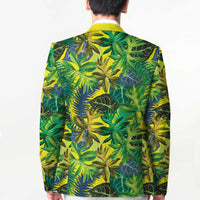 Hawaii Summer Tropical Leaves Blazer - Polynesian Pride