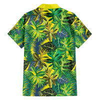 Hawaii Summer Tropical Leaves Family Matching Short Sleeve Bodycon Dress and Hawaiian Shirt - Polynesian Pride