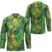 Hawaii Summer Tropical Leaves Hockey Jersey - Polynesian Pride