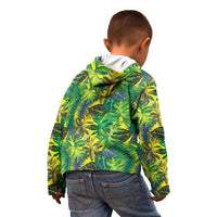 Hawaii Summer Tropical Leaves Kid Hoodie - Polynesian Pride