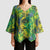 Hawaii Summer Tropical Leaves Kimono Sleeve Blouse - Polynesian Pride
